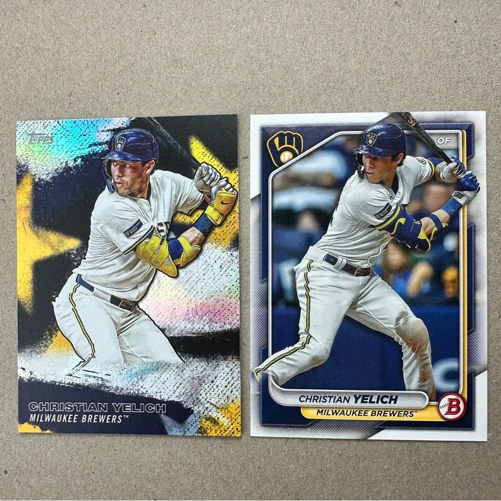 Christian Yelich/Brice Turang w/ Woodruff aces in Brewers lot of 13 - Picture 4 of 13